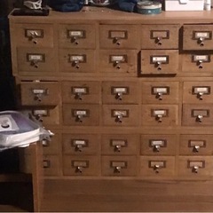 【値下げ】図書館カード収納キャビネット