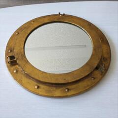 アンティークテイストの丸型鏡 ミラー