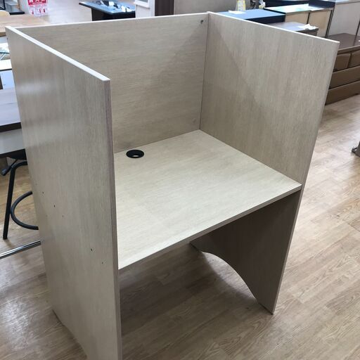 ★ジモティ割あり★  机 茶色 H120×W80×D60 クリーニング済み KJ3566