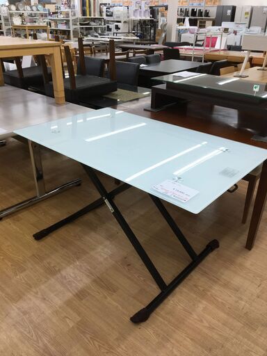 ★ジモティ割あり★ ニトリ NITORI　昇降テーブル　昇降式テーブル  W120×D75×H25～75 クリーニング済み SJ4030