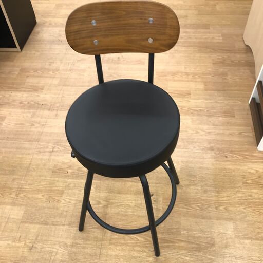 ★ジモティ割あり★  イス 茶色 H【座面）62～72 クリーニング済み KJ3567