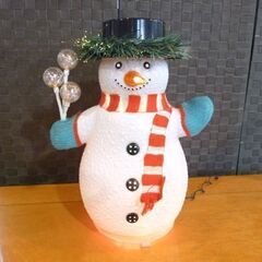 イルミネーション 雪だるま ディスプレイ 高さ44cm 電球 オブジェ クリスマス 札幌市東区 新道東店の画像