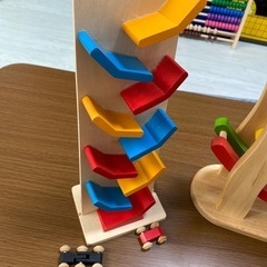 つみき　　スロープトイ　木のおもちゃ3点の画像