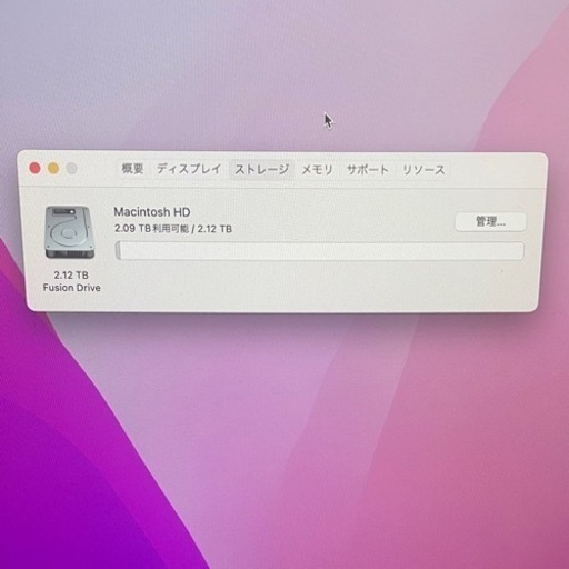 パソコン iMac (Retina 5K, 27-inch, Late 2015)48GB Apple