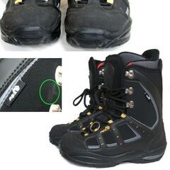 スノーボードブーツ 約26cm APX FREEDOM ブラック 黒　紐 ソフトブーツ スノボ 靴 ☆ PayPay(ペイペイ)決済可能 ☆ 札幌市 豊平区 平岸 平岸店の画像