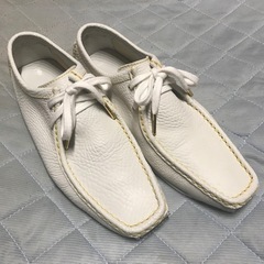 正規品 美品 ルイヴィトン レザードライビングシューズ ホワイト...