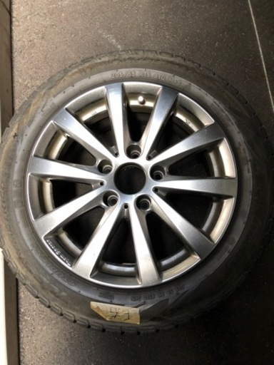 27年BMW118スタイル　着用スタッドレスタイヤホイール