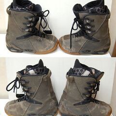 27.5㎝ DEELUXE スノーボードブーツ カーキ系 ディーラックス ソフトブーツ スノボブーツ 札幌市 清田区 平岡の画像