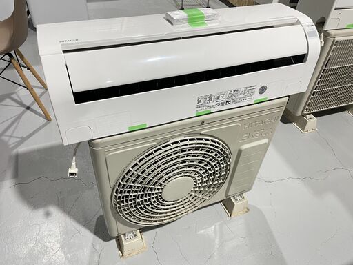 ★日立★ ルームエアコン 2.2kw 2020年 RAS-D22K(W) 白くまくん エアコン 6畳用 リモコン付き 生活家電 福島 郡山市 a