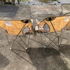 アウトドアチェア　二脚の画像