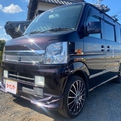 🉐【支払総額48万円】車検令和6年10月 6万キロ！エブリィワゴ...