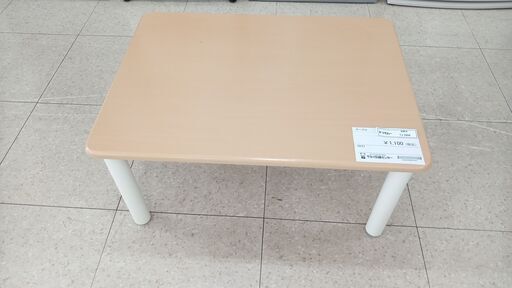 ★ジモティ割あり★ カインズ テーブル クリーム H37.5×D60×W80 クリーニング済み TJ2856