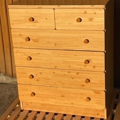 ●5段木製タンス●あげますの画像
