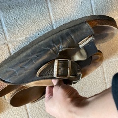 0円★無料★差し上げます★ APE ✖️ TATAMI エイプ タタミ エルベ ELBE 恐らく42？ 迷彩 カモ ブラックレザー ジャガードカモ 27cm 28cmの画像