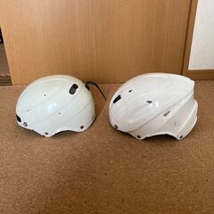 バイク　ヘルメット　２点セット　白の画像
