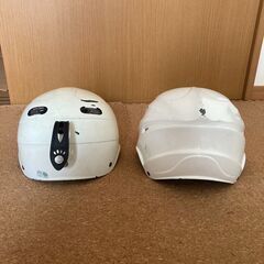 バイク　ヘルメット　２点セット　白の画像