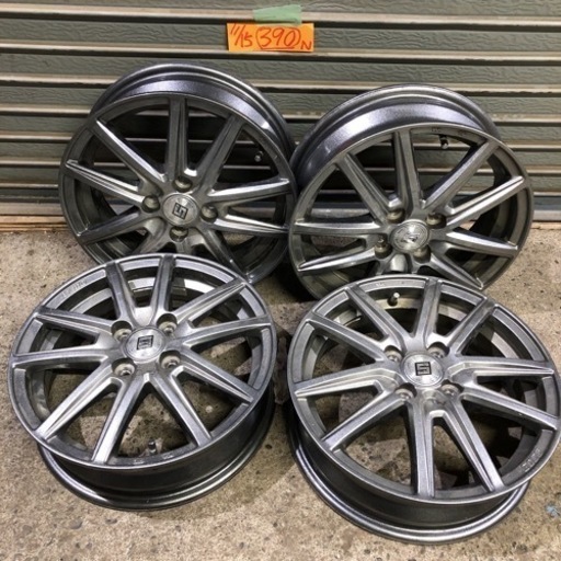 北海道旭川市発】KYOHO 共豊 アルミホイール SS MF/SIL 15インチ PCD100 +45 4.5j 美品 タンクルーミー トール ブーン等 中古 車 4穴