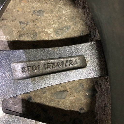 北海道旭川市発】KYOHO 共豊 アルミホイール SS MF/SIL 15インチ PCD100 +45 4.5j 美品 タンクルーミー トール ブーン等 中古 車 4穴