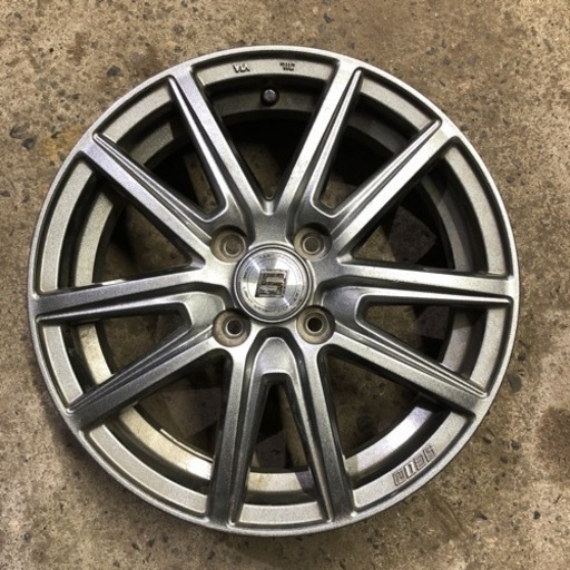 北海道旭川市発】KYOHO 共豊 アルミホイール SS MF/SIL 15インチ PCD100 +45 4.5j 美品 タンクルーミー トール ブーン等 中古 車 4穴