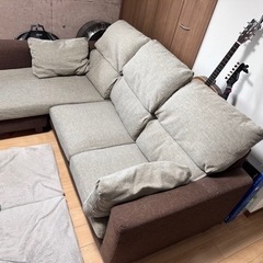 カウチソファ 11/22までの出品となります。 (大和) 立花のソファ《3人