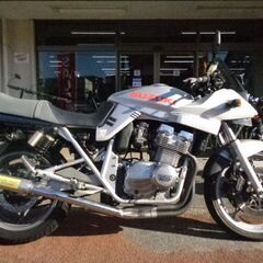 NO.4829　ＧＳＸ４００Ｓカタナ　水冷４サイクル１６バルブ４気筒４００ｃｃ　ＥＴＣ付き　ＲＰＭ集合マフラー　シルバー　 ☆彡の画像