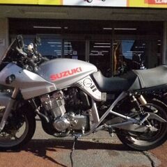 NO.4829　ＧＳＸ４００Ｓカタナ　水冷４サイクル１６バルブ４気筒４００ｃｃ　ＥＴＣ付き　ＲＰＭ集合マフラー　シルバー　 ☆彡の画像