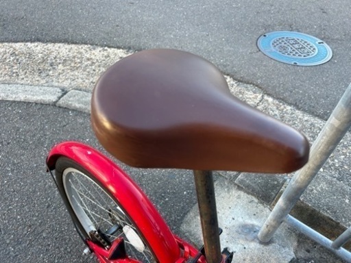 20インチ 折り畳み自転車 カゴ大きめ サドルきれい 中古