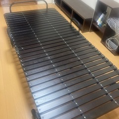 折りたたみベッド　シングル　ブラウン