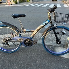 24インチ 子供車 ブロックタイヤ 中古 6段変速