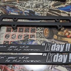 kday USDMjam 北米野郎　ナンバーフレーム　ライセンス...