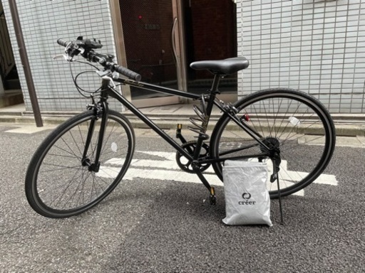 【クロスバイク】付属品込み　10月購入　傷汚れ無し　ほぼ新品