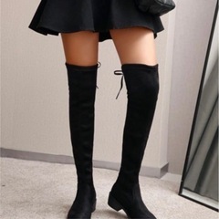 ロングスエードブーツの画像