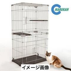 【新品・未使用品】マルカン　キャットフレンドルーム　スリム2段　CT-322