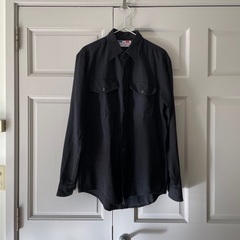 ヴィンテージ US ARMY NAVY シャツ Lサイズ（黒）