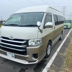 ハイエースグランドキャビン１０人乗り車検６年１１月まで社外ナビT...