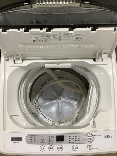 全自動洗濯機 YAMADA YWM-T60G1 6.0kg 2020年製　入荷致しました！