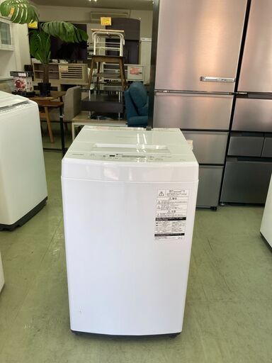 【リサイクルショップ　ピカソ　小松原】★分解洗浄済み★東芝 TOSHIBA 4.5kg 全自動洗濯機 2019年製 AW-45M7★1471★