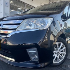 ガソリン代 節約☆S-HYBRID入りました‼️H24年式☆月々1.3万円〜分割払い可❗️車検2年付き！大人気☆ニッサン セレナ☆ナビ☆TVもDVDも見れます☆ETC☆バックカメラ☆フリップダウンモニター☆ドラレコ付きのフル装備☆電動スライドドア☆ウィンカーミラー☆フル装備☆事故修復歴無し☆車内広々三列シート‼️の画像