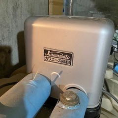 売却済み　カワエース250 ポンプと大型タンクの画像