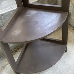 値下げ↓中古◆コーナーラック◆木製◆三角ディスプレイ◆の画像