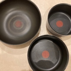 T-fal ティファール　鍋　３点セット　ガス火専用　インジニオ　ネオ　取っ手なしの画像