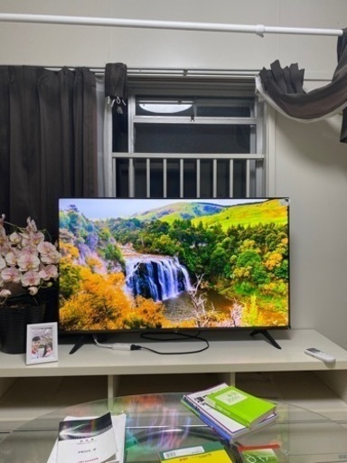 HISENSE 50E65G 年製2023: 50インチテレビ　とテレビ台です。
