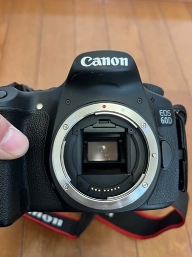 値下げ　美品　CANON EOS60D EF50mm F1.8STM キャノン　レンズフード付　一眼レフデジカメ　フラッシュエアー64