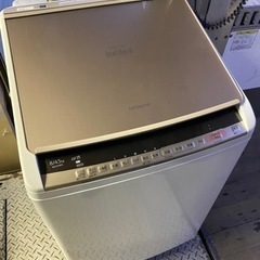 福岡市内配送設置無料　BW-DV80C 縦型洗濯乾燥機 ビートウォッシュ シャンパン [洗濯8.0kg /乾燥4.5kg /ヒーター乾燥(水冷・除湿タイプ) /上開き] 