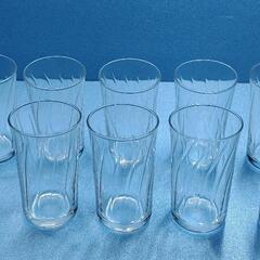 透明グラス10個の画像