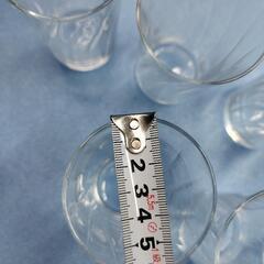 透明グラス10個の画像