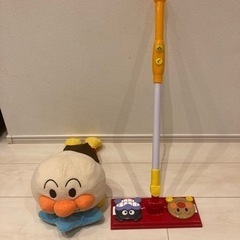 アンパンマンのクイックルワイパーとぬいぐるみ
