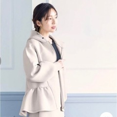 コカ coca ダンボールニットサイドフレアフードパーカーの画像