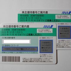 ANA株主優待券　2枚組