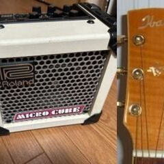 Ibanez Artwoodギター・L.R.BAGGS M-1 Active・ローランドアンプ・シールド付きの画像